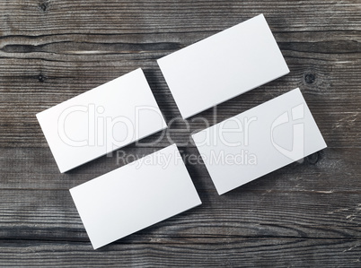 Blank piles of business cards