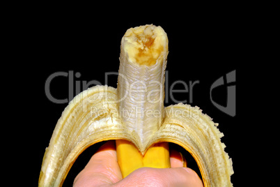 Banana in the hand