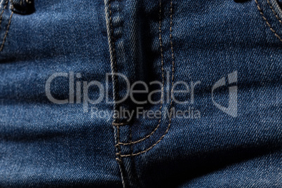 Texture of jeans fly zipper
