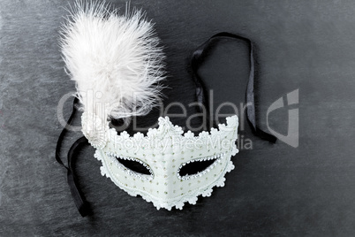 White Carnival mask