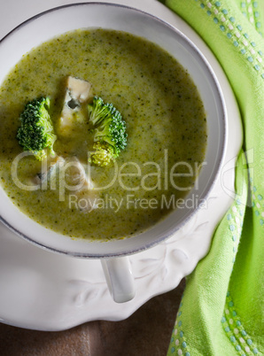 A bowl of Broccoli Soup