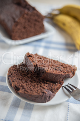 Schokoladen Bananen Brot