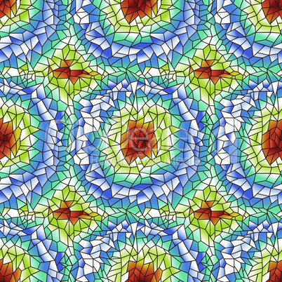 Color seamless pattern as a stained glass
