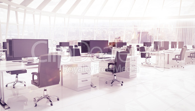 Composite image of office furniture