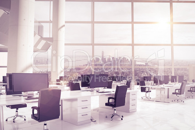 Composite image of office furniture