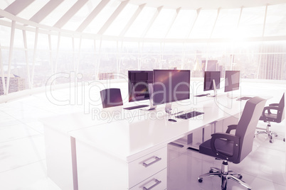 Composite image of office furniture