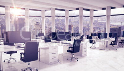 Composite image of office furniture