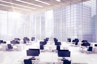 Composite image of office furniture