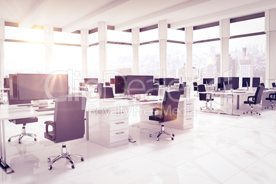 Composite image of office furniture