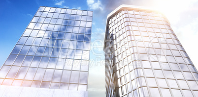 Composite image of composite image of bank buildings