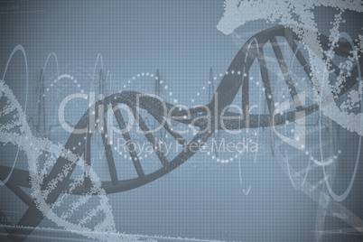 Red spiral dna pattern