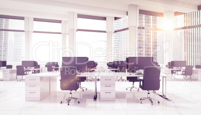 Composite image of office furniture