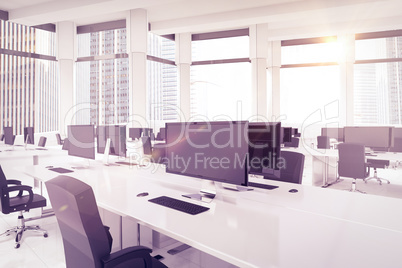 Composite image of office furniture