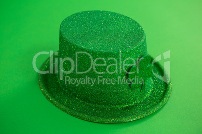 St Patricks Day leprechaun hat with shamrock