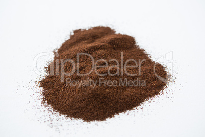 Pile of coffee powder