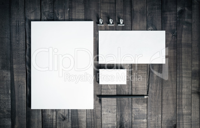 Photo of blank stationery set