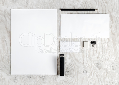 Blank stationery mock up