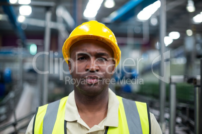 Portrait of factory worker