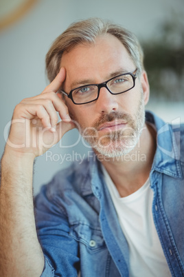 Portrait of male business executive in office