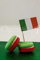 St. Patricks Day cookies with irish flag