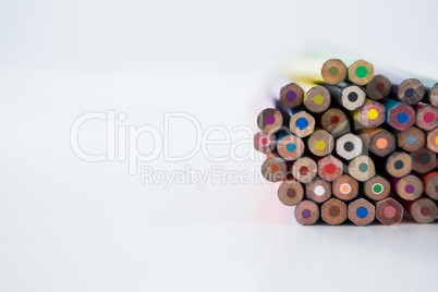 Bunch of colored pencil on white background Bunch of colored pencil on white background