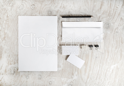 Blank stationery mockup