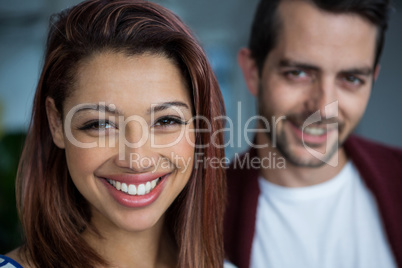 Beautiful woman smiling