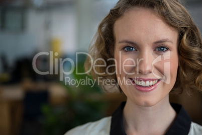 Portrait of female graphic designer smiling