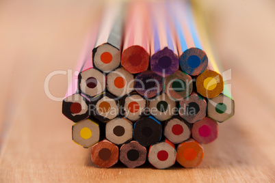 Bunch of colored pencil