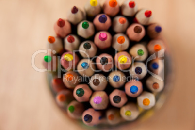 Bunch of colored pencil