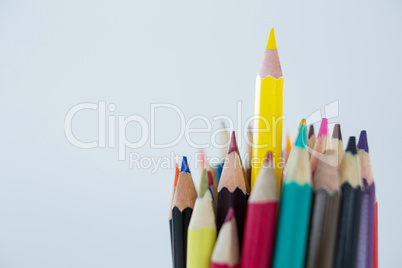 Bunch of colored pencil on white background Bunch of colored pencil on white background