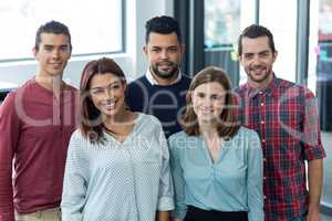 Portrait of businesspeople standing together