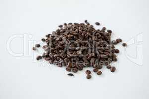 Pile of roasted coffee beans
