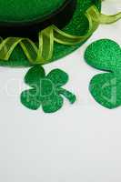 St Patricks Day leprechaun hat with shamrock