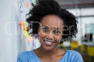 Portrait of female graphic designer smiling