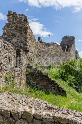 Detail from the Szigliget castle in Hungary