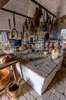 Old kitchen from the Szigliget castle in Hungary