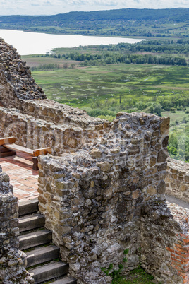 Detail from the Szigliget castle in Hungary