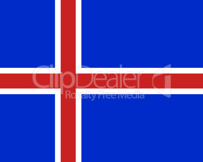 Fahne von Island