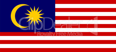 Fahne von Malaysia