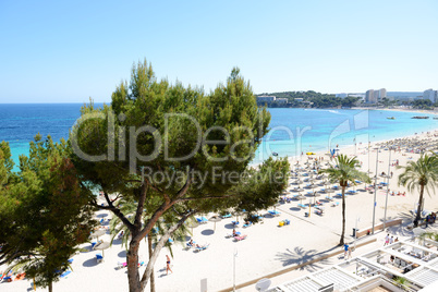 The sea view and beach, Mallorca, Spain