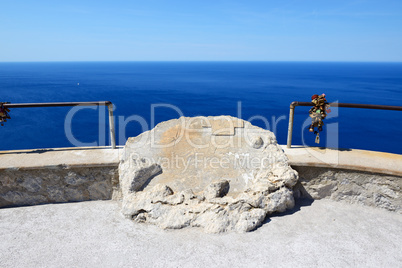 The sea view terrace near Cape Formentor in Mallorca island, Spa