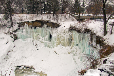 Minnehaha Falls in February