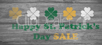 Digital composite of Patricks day greeting