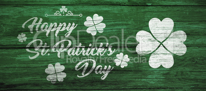 Digital composite of Patricks day greeting