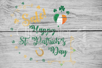 Digital composite of Patricks day greeting