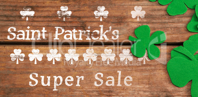 Digital composite of Patricks day greeting