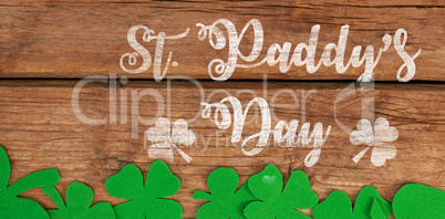 Digital composite of Patricks day greeting