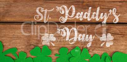 Digital composite of Patricks day greeting