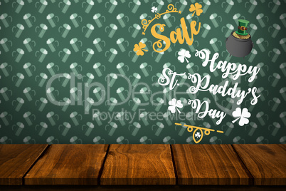 Digital composite of Patricks day greeting